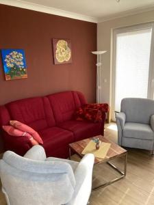Χώρος καθιστικού στο Ferienwohnung Troge In Greifswald +10 φωτογραφίες