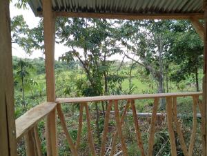 Balkón nebo terasa v ubytování Cabin in the Mayan Jungle