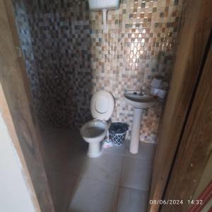 Koupelna v ubytování Chalet ULI