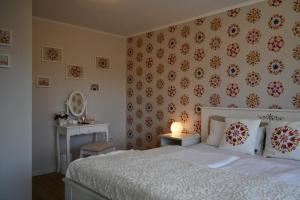 Postel nebo postele na pokoji v ubytování Haus Prause Wohnung 3