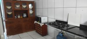Kuchyň nebo kuchyňský kout v ubytování casa do tidi