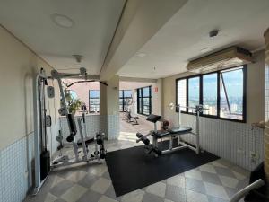 Fitness centrum a/nebo fitness zařízení v ubytování Flat Santana próximo ao metrô Apto 113