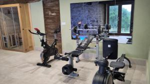 Fitness centrum a/nebo fitness zařízení v ubytování Casa rural Abatetxe