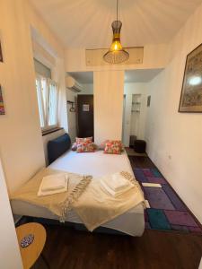 a bedroom with a large bed in a room at Studio Sparky in Mostar