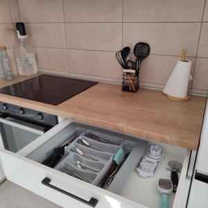 Η κουζίνα ή μικρή κουζίνα στο Sarajevo Apartment AMAJE - free parking