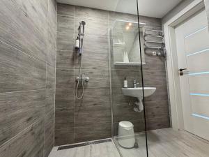 Ένα μπάνιο στο Scandi Style Studio with Private Bathroom , Walk to Everything No 32