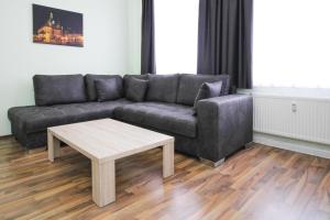 Posezení v ubytování Ferienwohnung Askanier, Ballenstedt