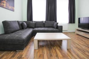 Posezení v ubytování Ferienwohnung Askanier, Ballenstedt