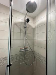 Koupelna v ubytování Pixy studio in a central and quiet area near Basel + 5 fotografií