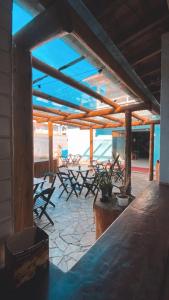 Hostel ABC的阳台或露台