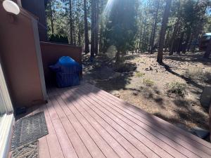 a wooden deck with a tent on the side of a house at HCC0410 - Heavenly Hideaway in South Lake Tahoe