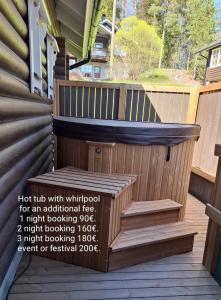 Balkón nebo terasa v ubytování Äijänhonka Cottage