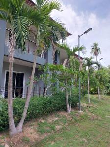 a group of palm trees in front of a building at Sisina Resort in Ban Krut +16 photos