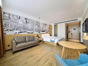 Posezení v ubytování City Comfort Inn Hantianhe Airport Hengdian Street