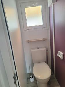 KOKUA VACANCES Mobil Homes Résidentiels camping 4 étoiles MIMIZAN PLAGE的一间浴室