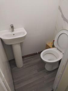 un baño con lavabo e inodoro en 98 Board street, en Moffat