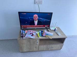 TV a/nebo společenská místnost v ubytování A peaceful apartment with sea views
