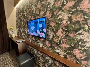 Televiisor ja/või meelelahutuskeskus majutusasutuses Hotel Petrus