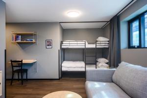 Voodi või voodid majutusasutuse Blomlöfs Hotell Saltö toas