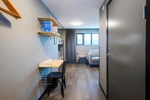 Voodi või voodid majutusasutuse Blomlöfs Hotell Saltö toas