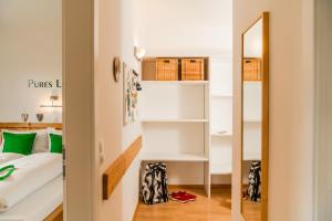 Posteľ alebo postele v izbe v ubytovaní Alpin Appartement Reinhard Tritscher