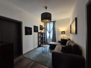 Posezení v ubytování Mikra Homes24 in Crimmitschau