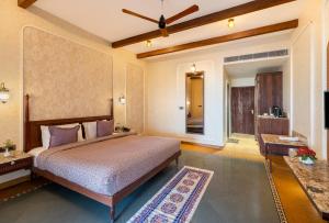 Postel nebo postele na pokoji v ubytování Chavri Resort - Jawai