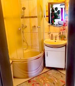 Et badeværelse på Green Village Bran