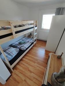 Postel nebo postele na pokoji v ubytování Monteurdomizil