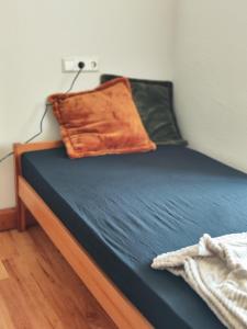Postel nebo postele na pokoji v ubytování Monteurdomizil