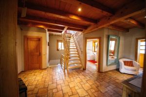 Posteľ alebo postele v izbe v ubytovaní Gemütliches Ferienhaus In Feistritz Ob Bleiburg