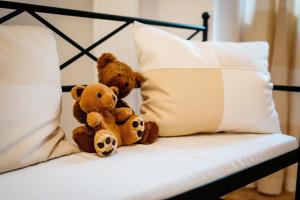 Posteľ alebo postele v izbe v ubytovaní Gemütliches Ferienhaus In Feistritz Ob Bleiburg