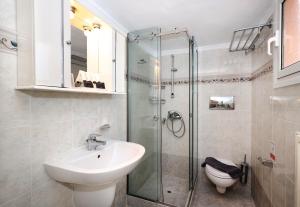 Koupelna v ubytování Hotel Klonos - Kyriakos Klonos