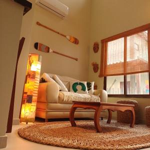 Kite House Lençóis II的休息区