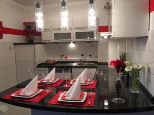 Kuchyň nebo kuchyňský kout v ubytování Apartment Marijeta Makarska
