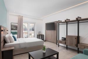 Postel nebo postele na pokoji v ubytování Sette Suites & Rooms - Adults Only