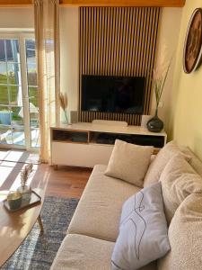 Posezení v ubytování Ferienhaus Biedermann