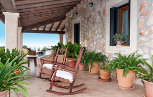 Balkon lub taras w obiekcie Beautiful Home In Manacor
