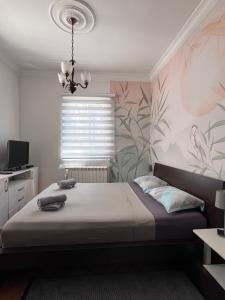 Postel nebo postele na pokoji v ubytování Apartman Sasha 1 - Ask for free parking