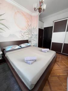 Postel nebo postele na pokoji v ubytování Apartman Sasha 1 - Ask for free parking