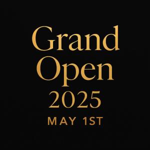 a poster for the grand opening of grand open at MAPLE MANSION Hongdae in Seoul