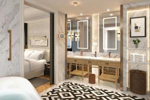 Ein Bett oder Betten in einem Zimmer der Unterkunft The Laurus, a Luxury Collection Resort, Singapore