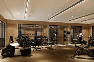Das Fitnesscenter und/oder die Fitnesseinrichtungen in der Unterkunft The Laurus, a Luxury Collection Resort, Singapore