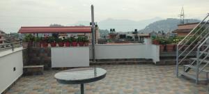 A general mountain view or a mountain view taken from the homestay