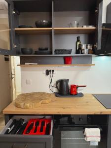 Η κουζίνα ή μικρή κουζίνα στο Boutique Suit 02 +44 φωτογραφίες