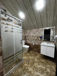 Koupelna v ubytování Quba Uğur Hotel