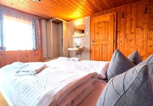 Postel nebo postele na pokoji v ubytování Almliesl WALD-744