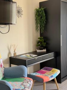 TV a/nebo společenská místnost v ubytování Apartments Villa Dinka