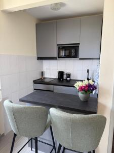 Kuchyň nebo kuchyňský kout v ubytování Apartments Villa Dinka