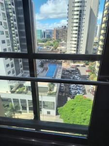 巴西利亚景观或在酒店看到的城市景观